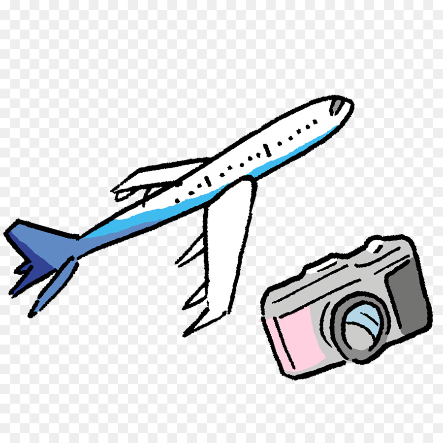 Avião E Câmera，Voo PNG