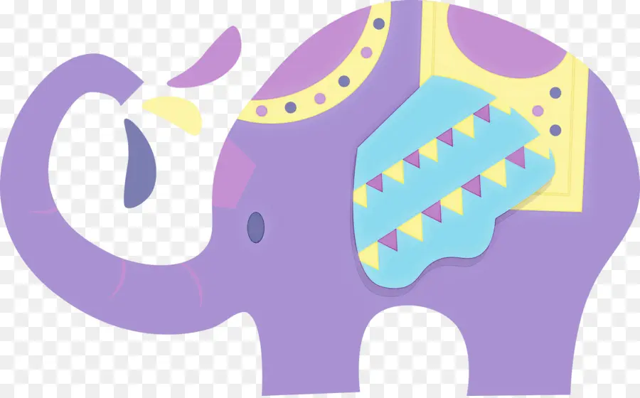 Elefante Colorido，Animal PNG