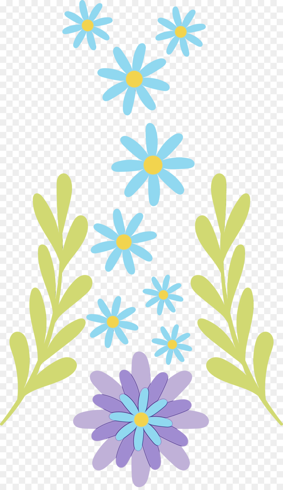 Flores Azuis，Florescer PNG