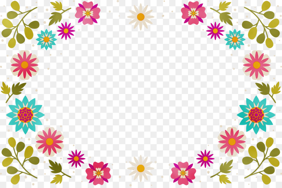 Moldura Floral，Flores PNG