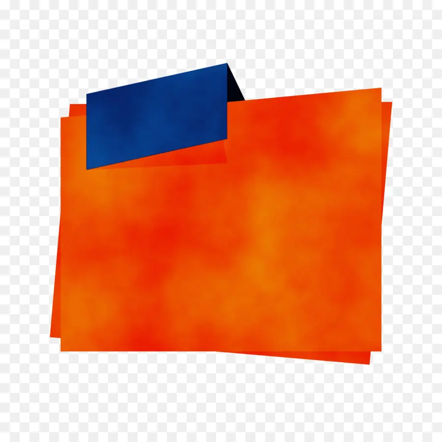 Bandeira Laranja E Azul，Colorido PNG