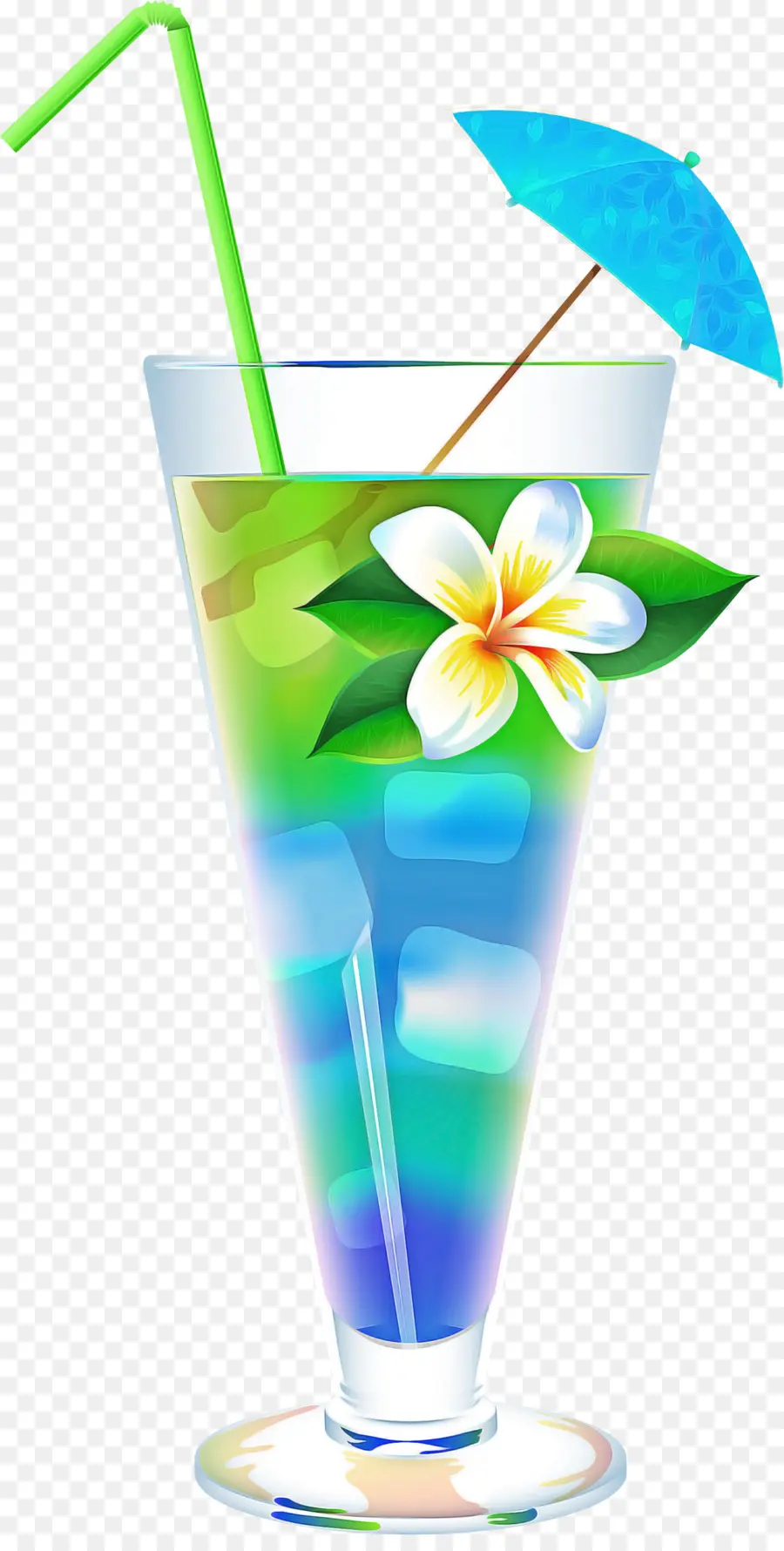 Blue Hawaii，Cocktail De Enfeite PNG