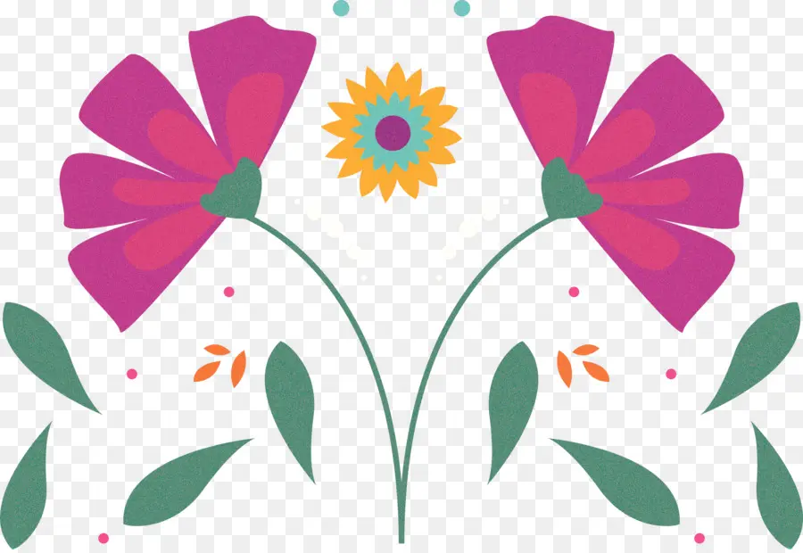 Design Floral，Folha PNG