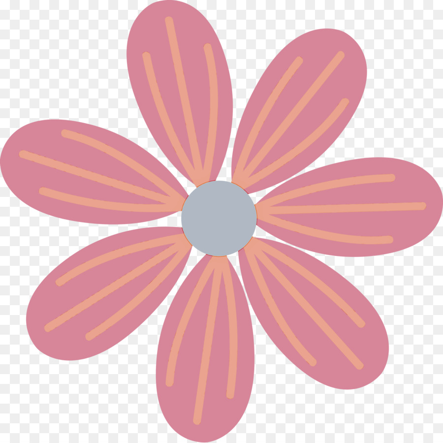 Flor Rosa，Folhas Verdes PNG