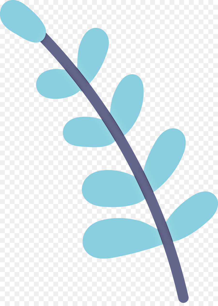 Folha Azul，Plantar PNG