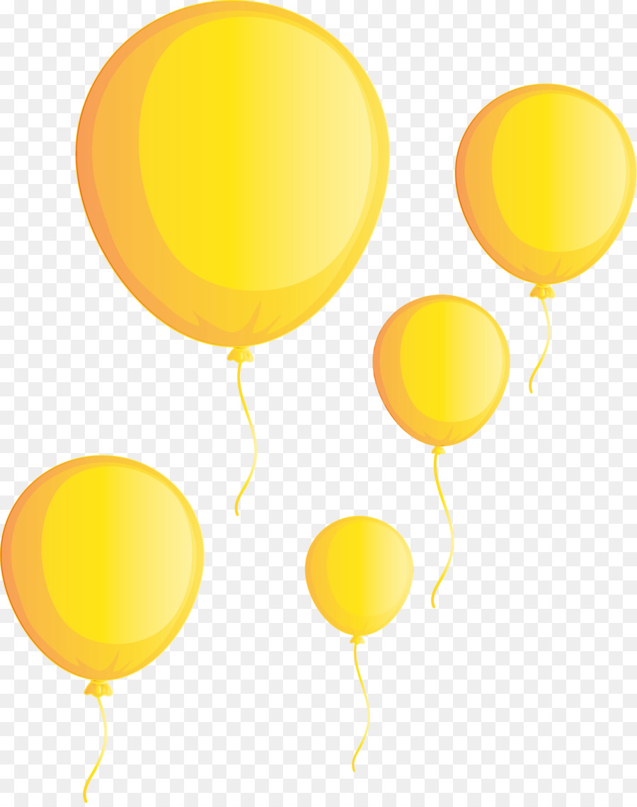 Amarelo，Balão PNG
