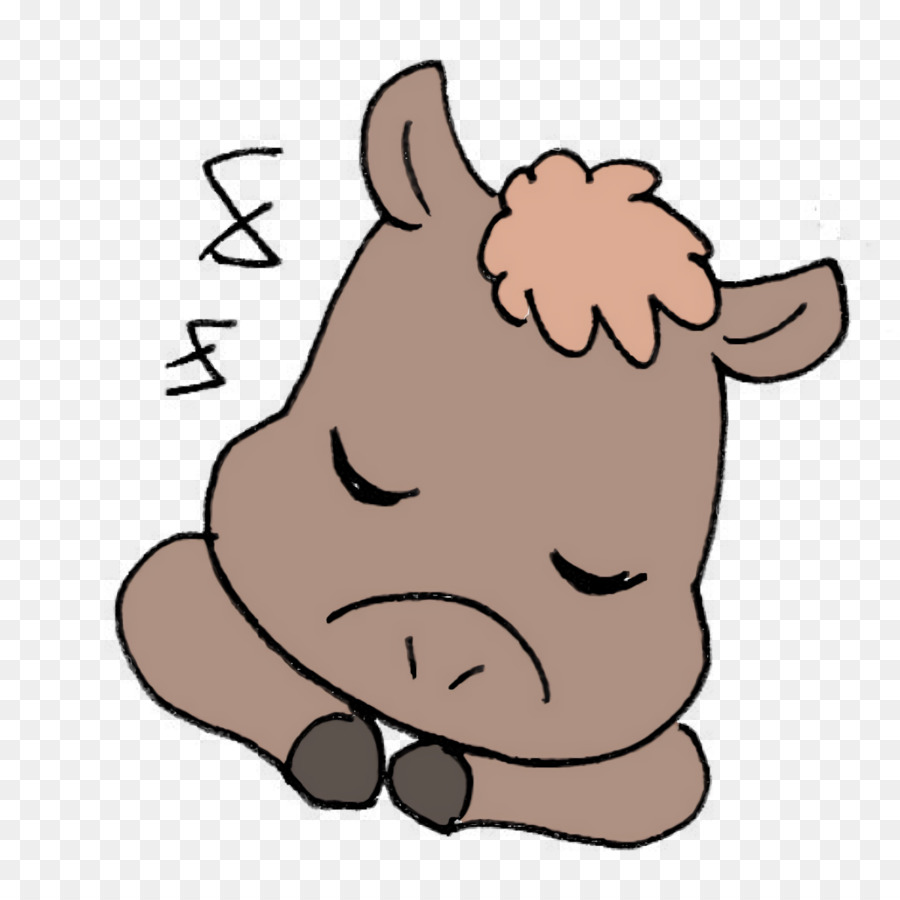 Cavalo Adormecido，Desenho Animado PNG