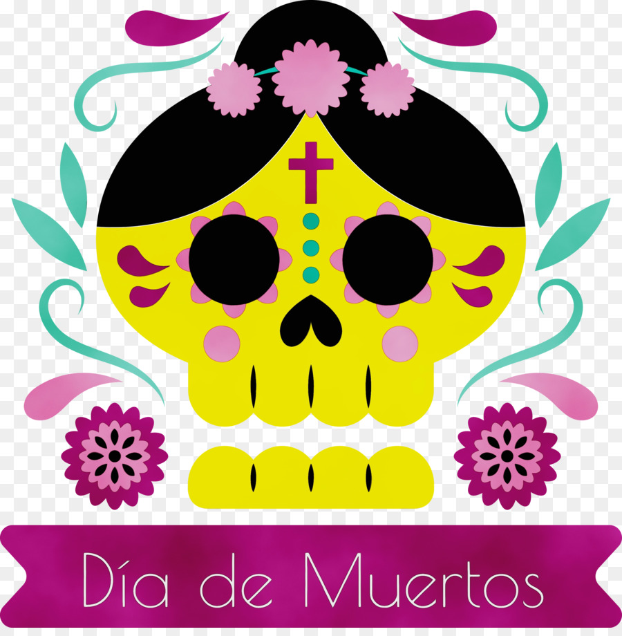 Crânio Do Dia De Muertos，Dia Dos Mortos PNG