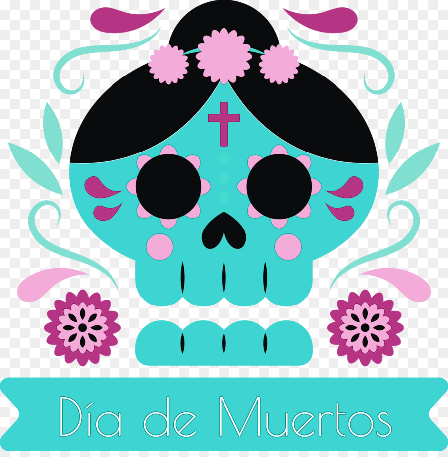 Crânio Do Dia De Muertos，Dia Dos Mortos PNG