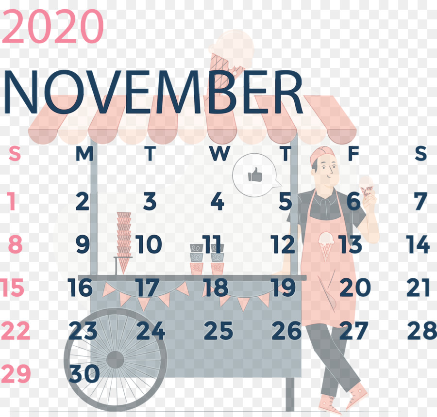 Calendário，Novembro PNG