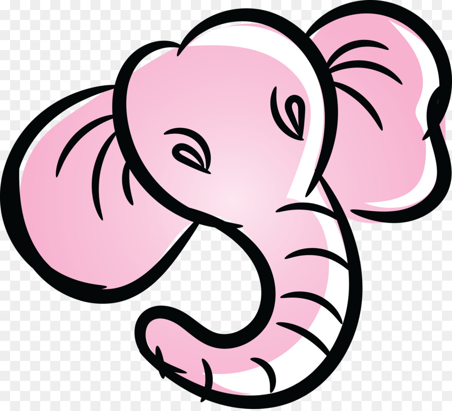 Elefante Indiano，Arte De Linha PNG