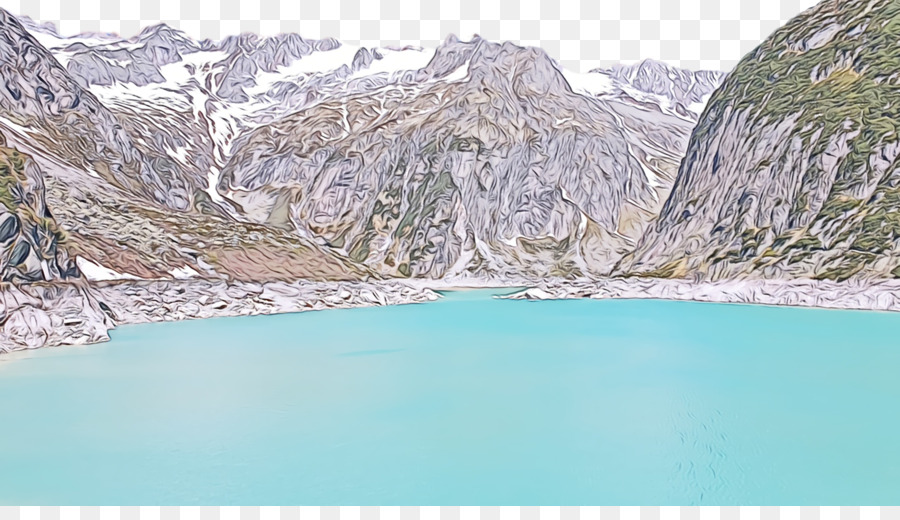 Montagem Do Cenário，Lago Glacial PNG
