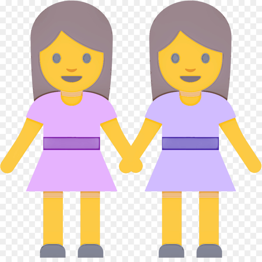 Duas Garotas De Mãos Dadas，Amizade PNG