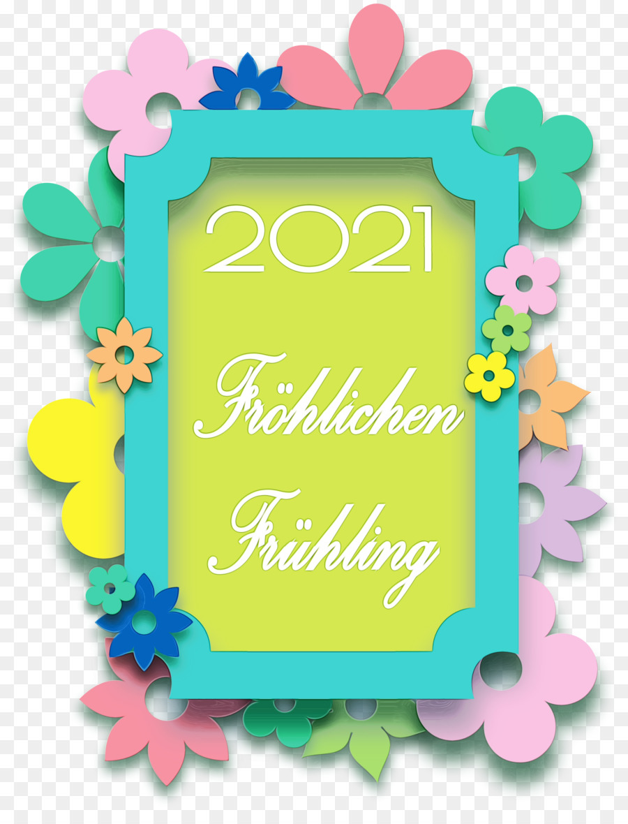 Fröhlichen Frühling 2021，Primavera PNG