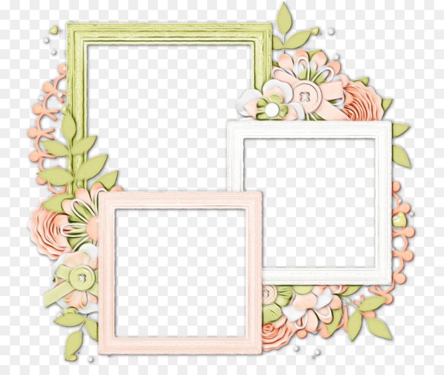 Quadro De Imagem，Design Floral PNG