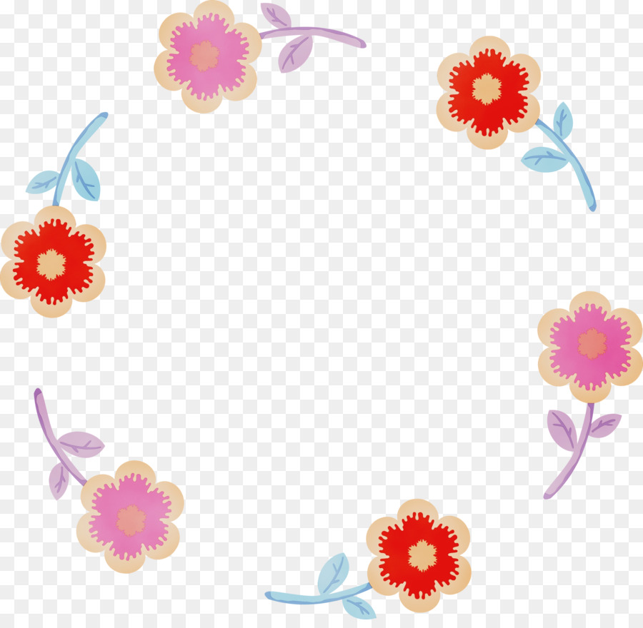 Moldura Floral，Flores PNG