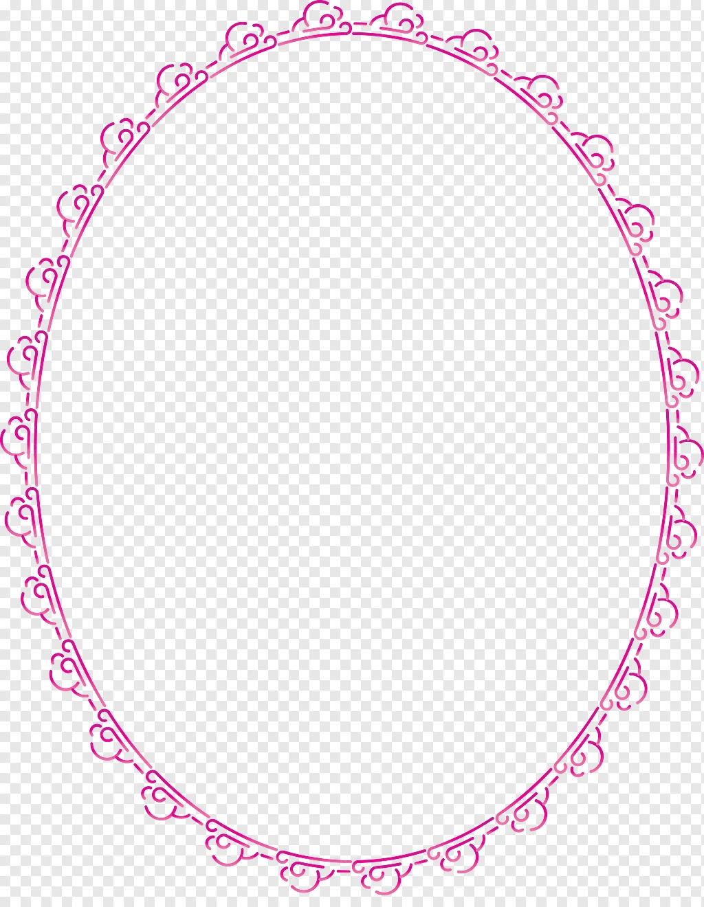 Oval Rosa Vector Moldura Oval Rosa Png Moldura De Flores Com Fundo De Elipse Rosa PNG