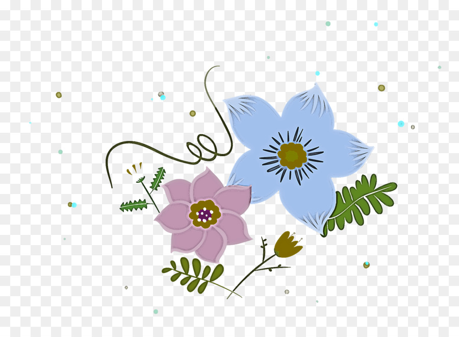 Design Floral，Arte De Linha PNG