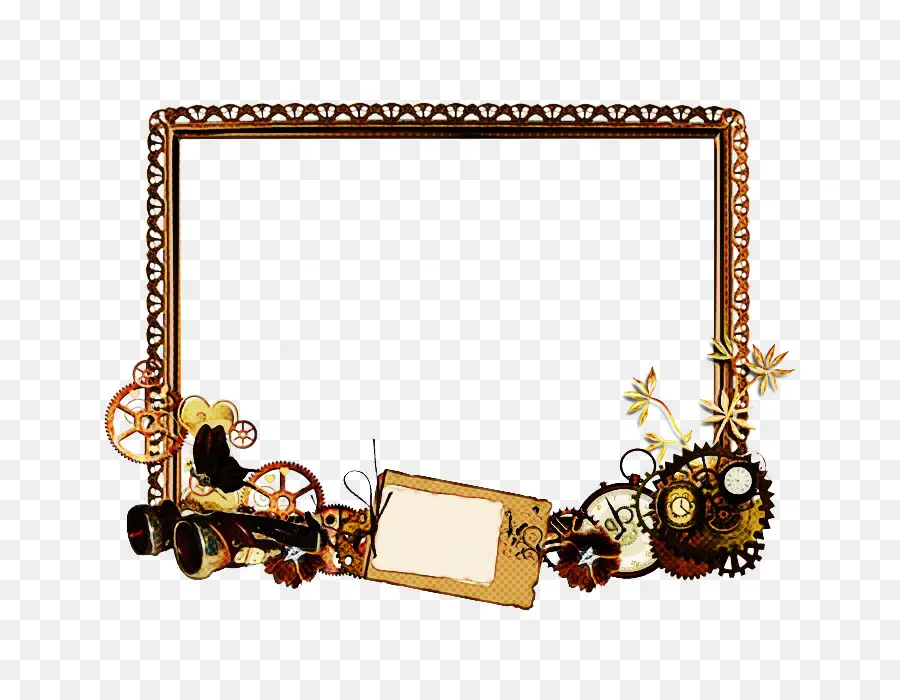 Moldura Steampunk，Engrenagens PNG