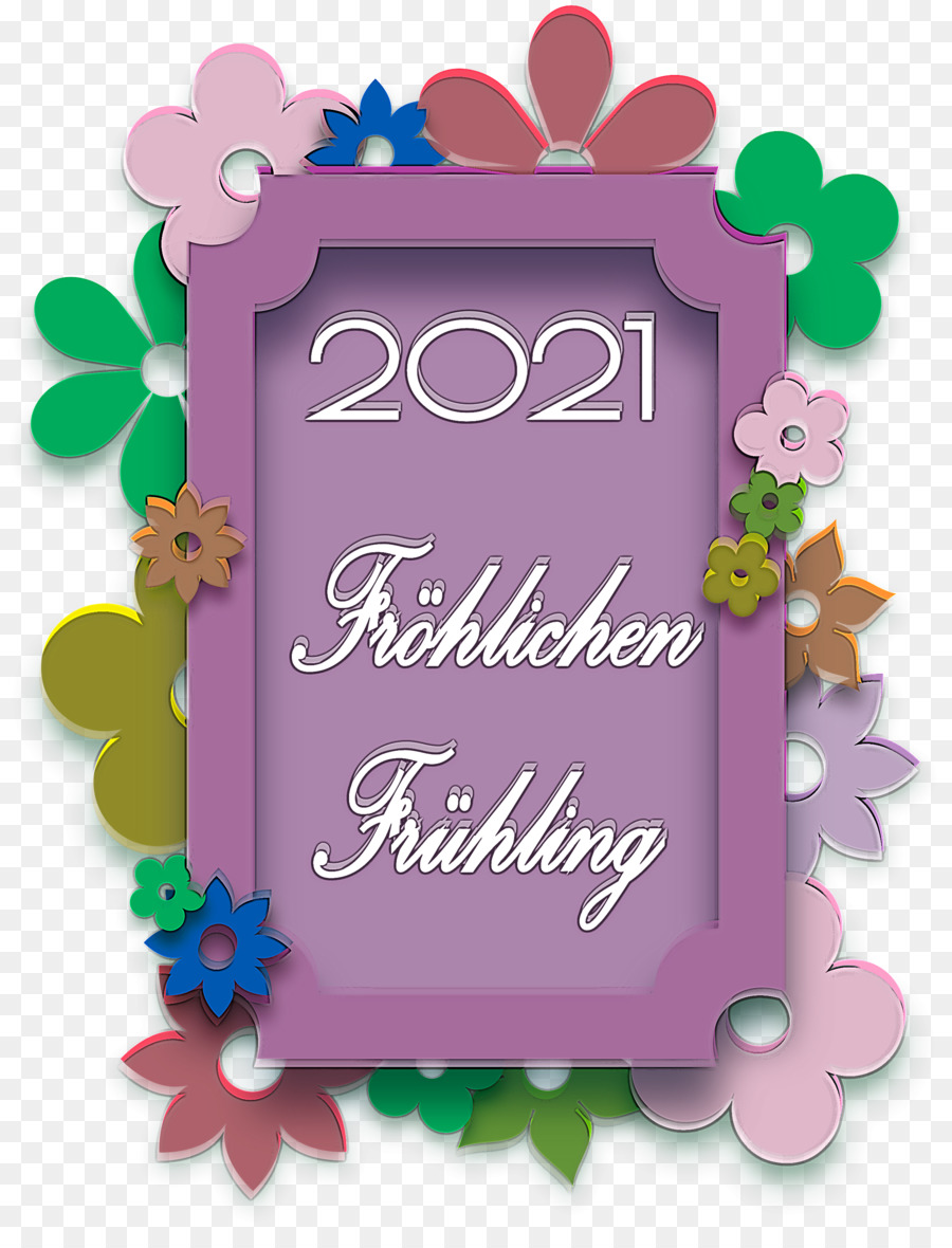 Fröhlichen Frühling 2021，Primavera PNG