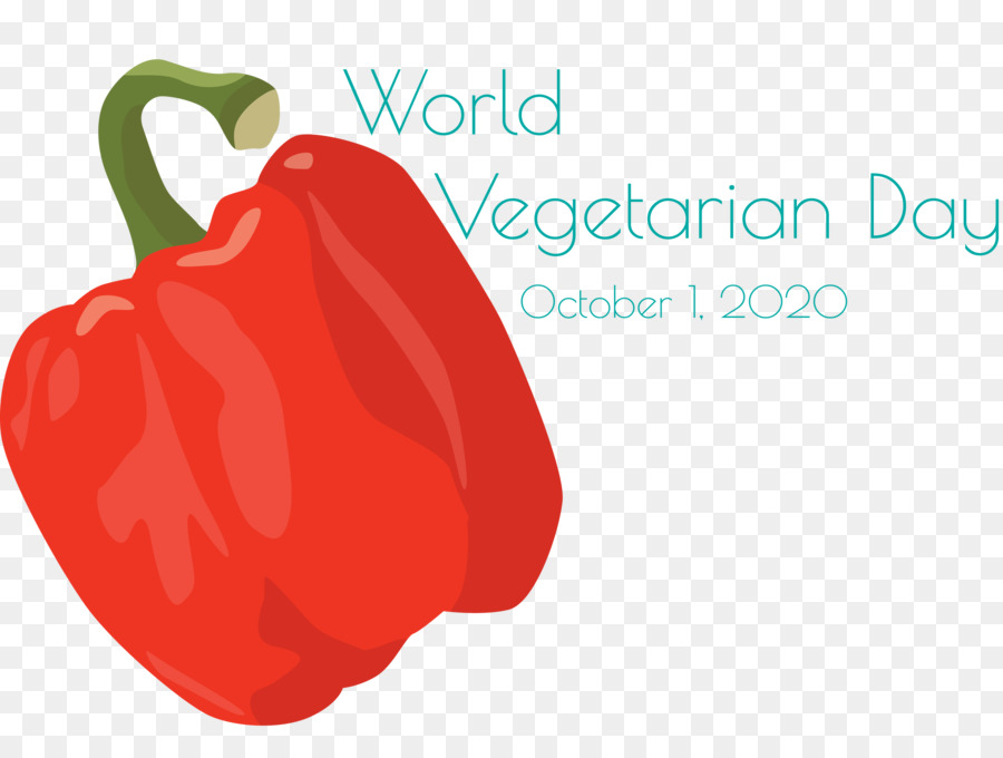 Pimentão Vermelho，Dia Mundial Do Vegetariano PNG