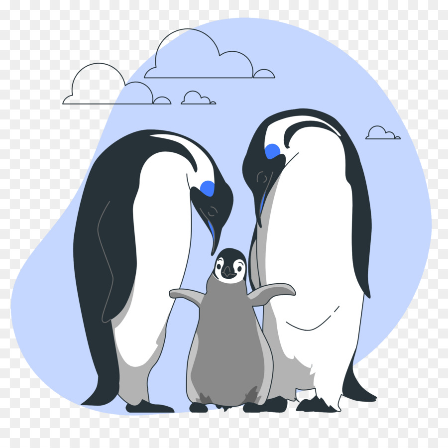 Pinguins，Aves PNG