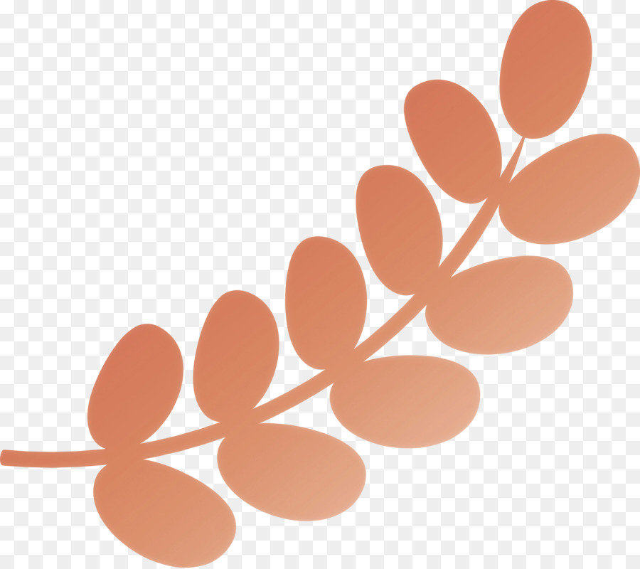 Folha Laranja，Plantar PNG