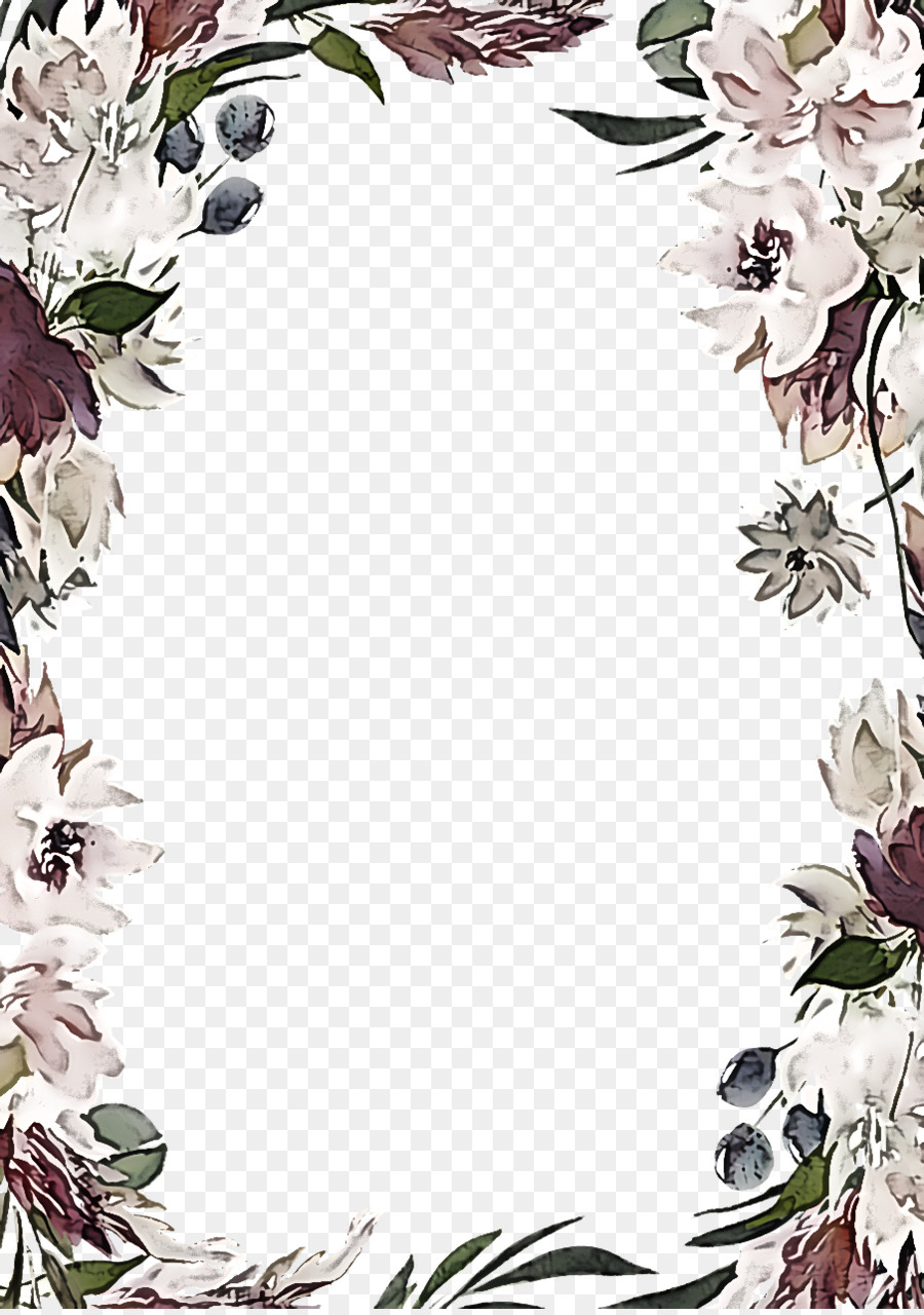 Moldura Floral，Flores PNG