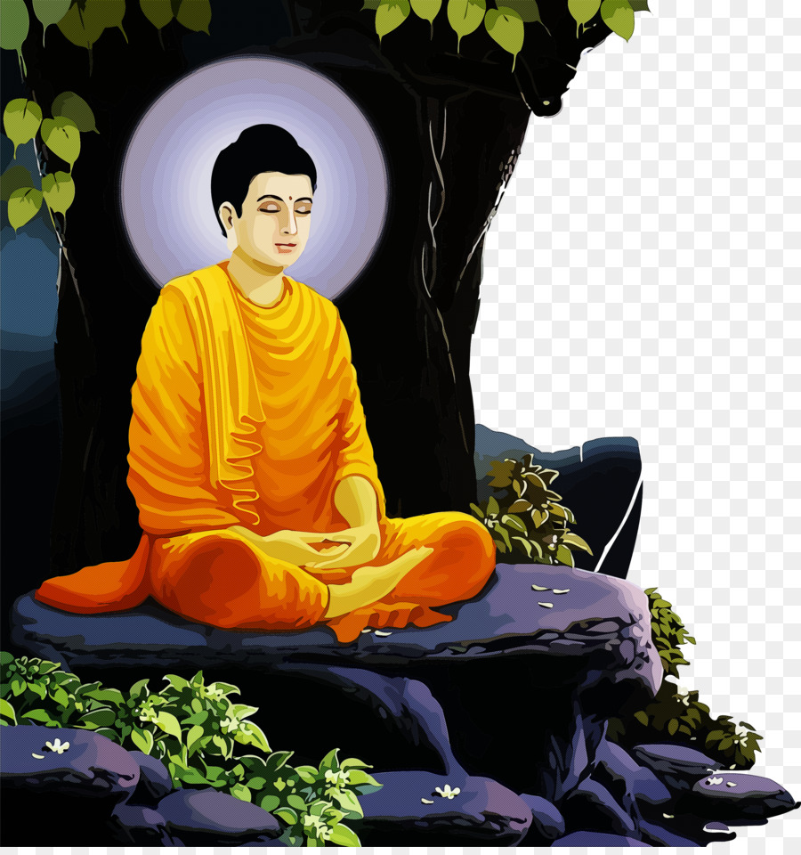 Meditando Buda，Buda PNG