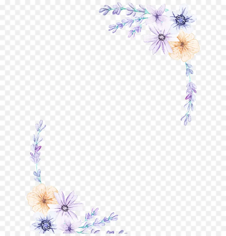 Design Floral，Violeta PNG