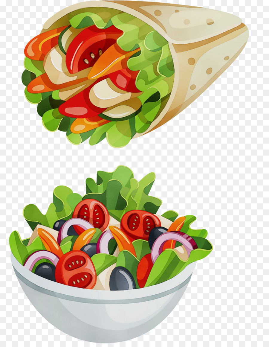 Salada E Wrap，Vegetais PNG