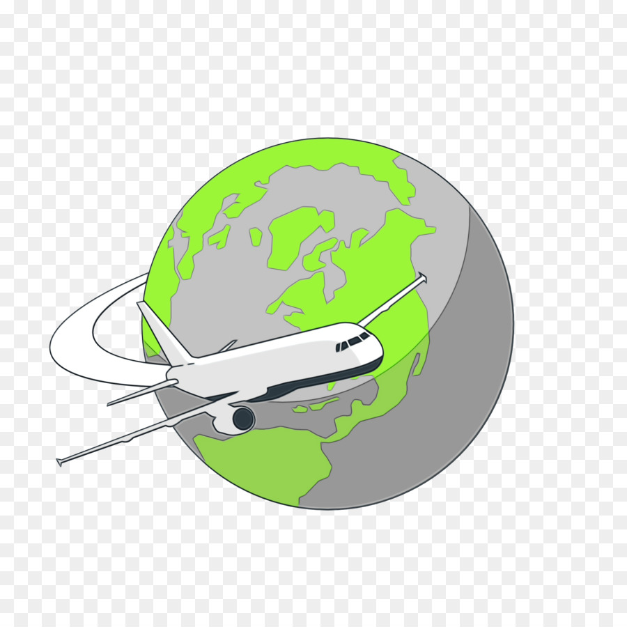 Avião，Globo PNG