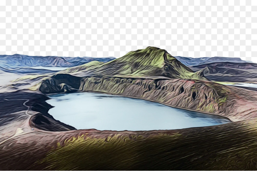 Islândia，Lago Da Cratera PNG