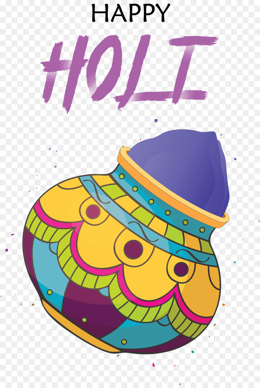 Holi，Arte De Linha PNG