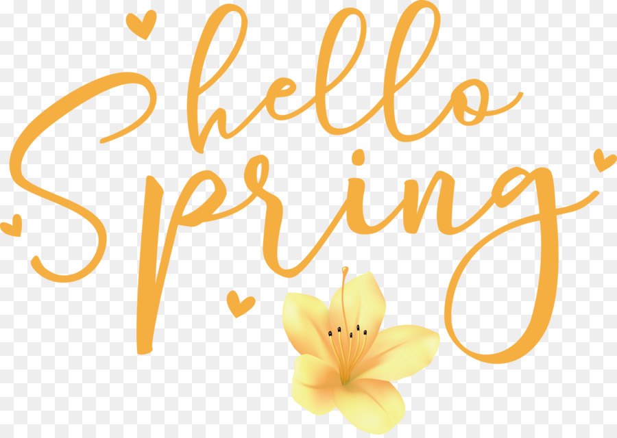 Design Floral，Amarelo PNG