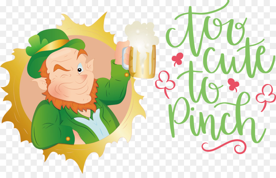 Saint Patricks Day，Fourleaf Trevo PNG