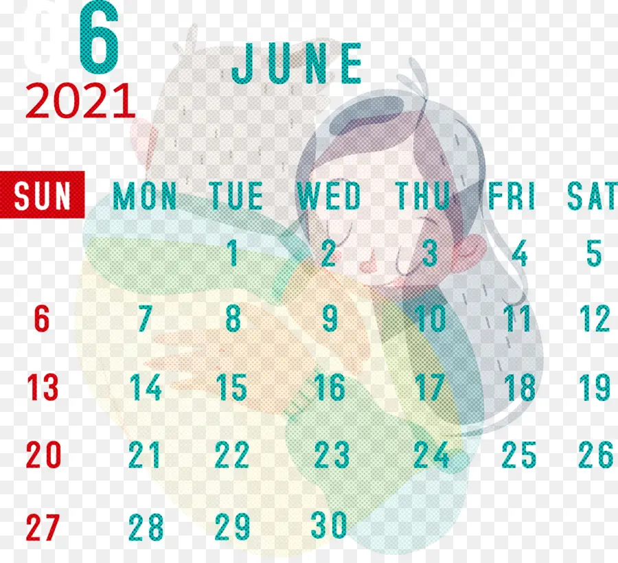 Calendário De Junho De 2021，Datas PNG