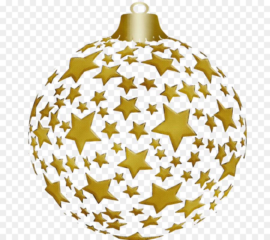 Enfeite De Natal M，Amarelo PNG