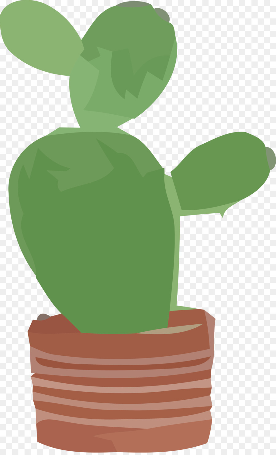 Flowerpot，Verde PNG