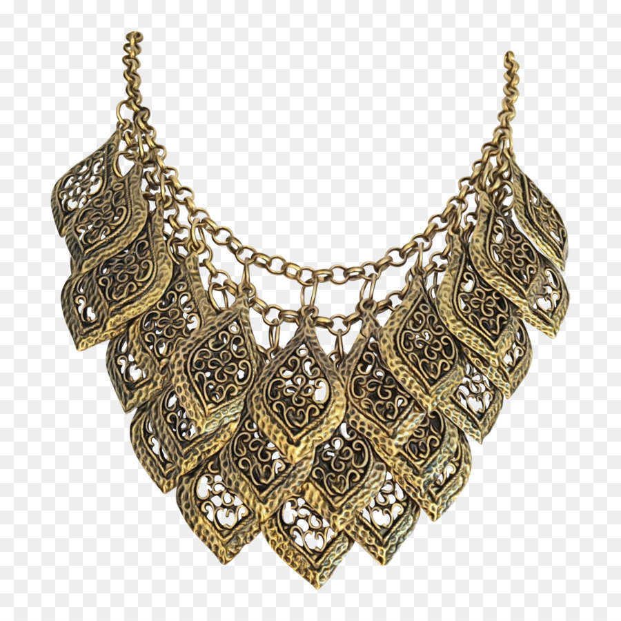Necklace，Ouro PNG