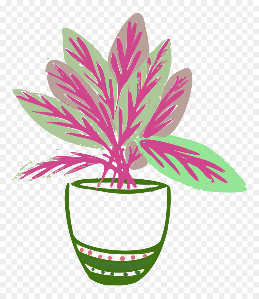 Folha，Flowerpot PNG