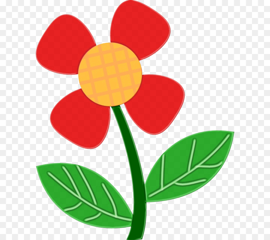 Flor Vermelha，Folha PNG