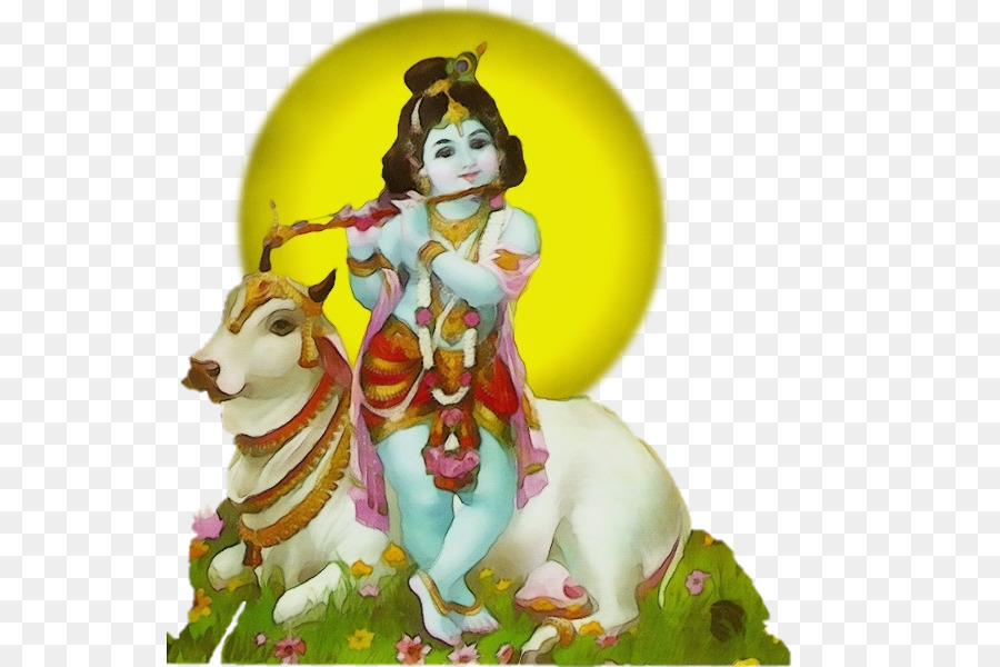 Krishna Com Vaca，Hindu PNG