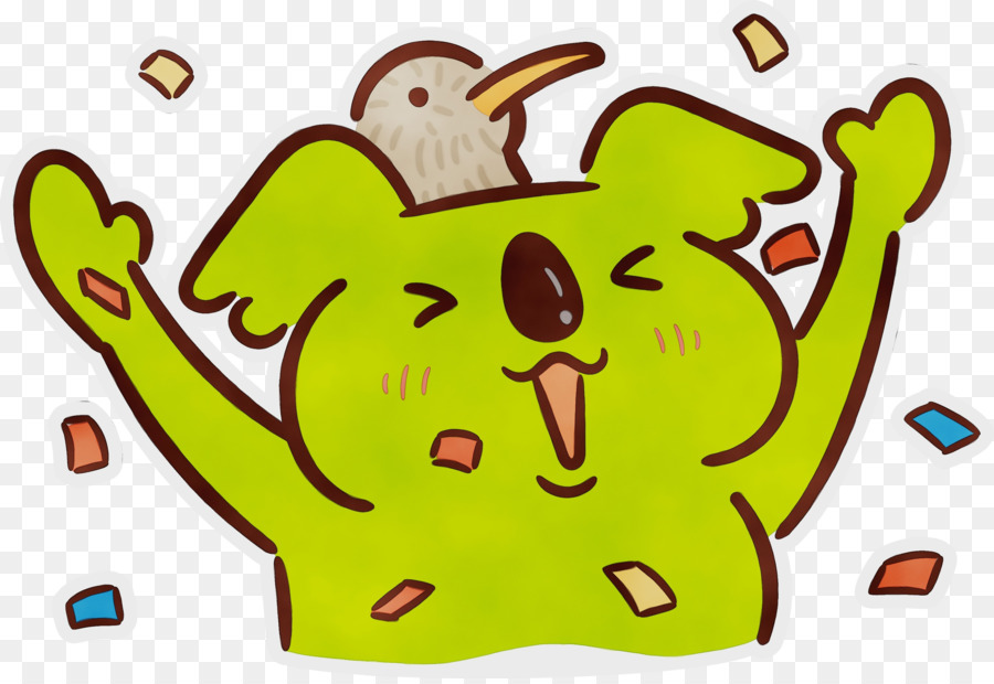 Coala De Desenho Animado，Amarelo PNG