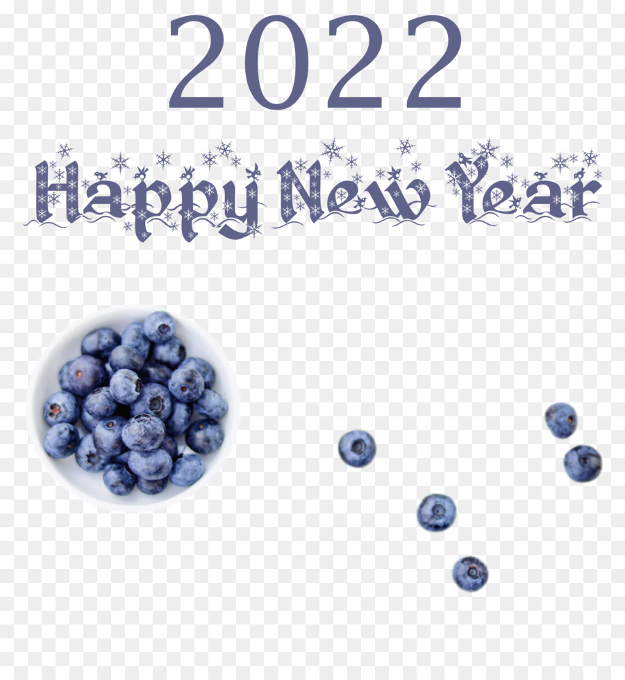 2022 Feliz Ano Novo Com Mirtilos，Mirtilos PNG