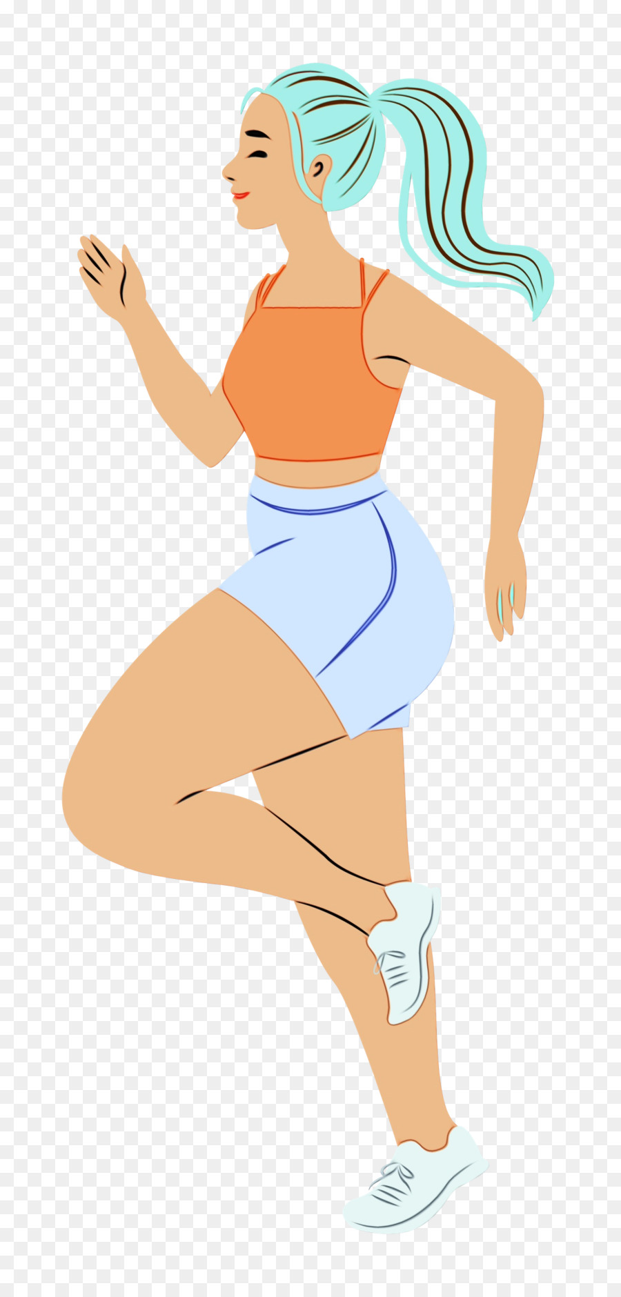 Mulher Correndo，Exercício PNG