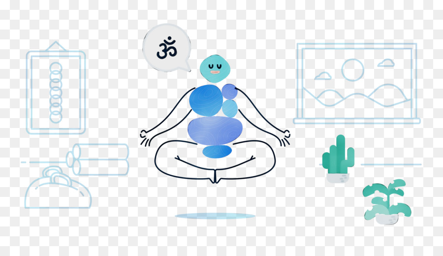 Figura Meditando，Ioga PNG