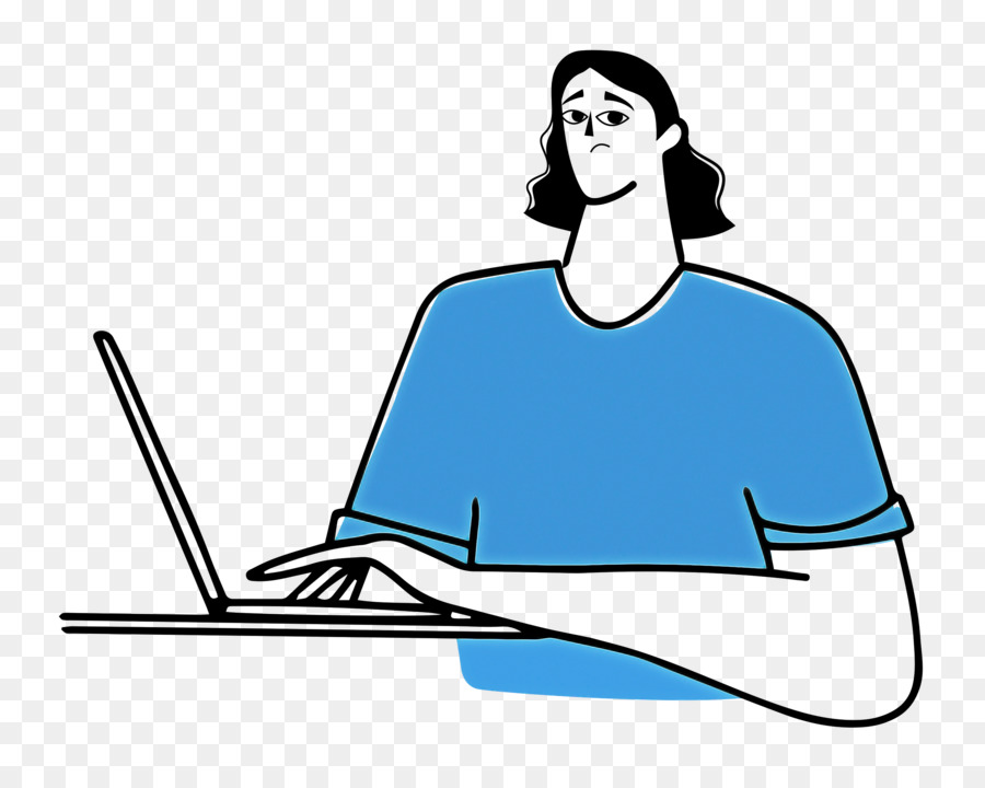 Homem Com Laptop，Computador PNG