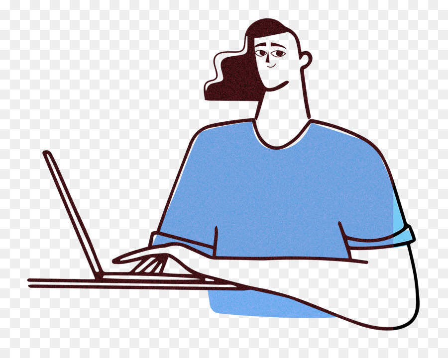 Homem Com Laptop，Computador PNG