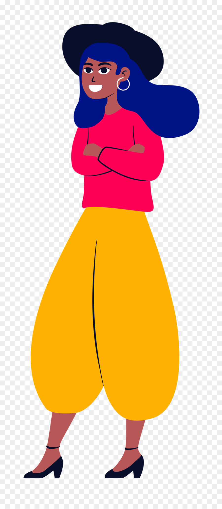 Mulher De Desenho Animado，Ilustração PNG